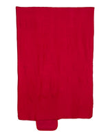 Alpine Fleece Roll Up Blanket. 8718 - Red