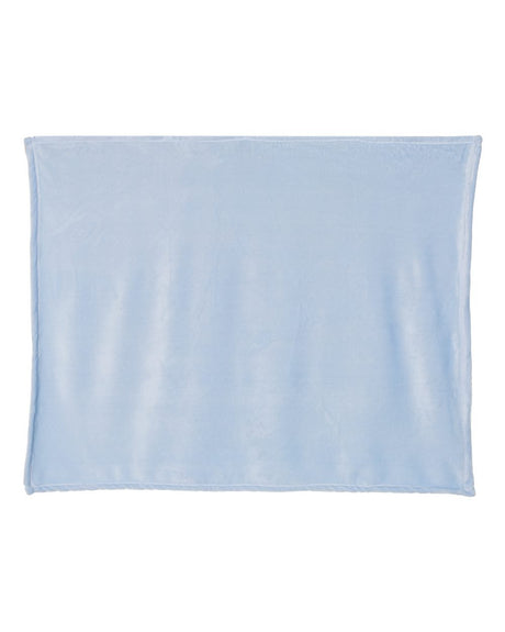 Alpine Fleece Mink Touch Luxury Baby Blanket. 8722 - Baby Blue