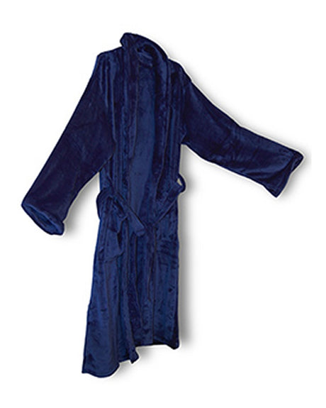 Alpine Fleece Unisex Mink Touch Luxury Robe. 8723 - Navy