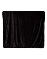 Alpine Fleece Oversized Mink Sherpa Blanket. 8726 - Black