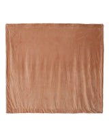 Alpine Fleece Oversized Mink Sherpa Blanket. 8726 - Camel