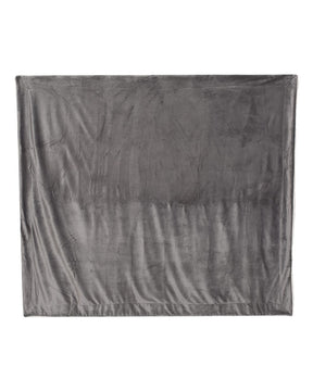 Alpine Fleece Oversized Mink Sherpa Blanket. 8726 - Grey