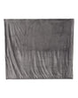 Alpine Fleece Oversized Mink Sherpa Blanket. 8726 - Grey