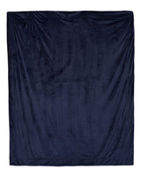 Alpine Fleece Oversized Mink Sherpa Blanket. 8726 - Navy