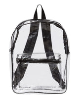 Liberty Bags Clear PVC Backpack. 7010 - Black
