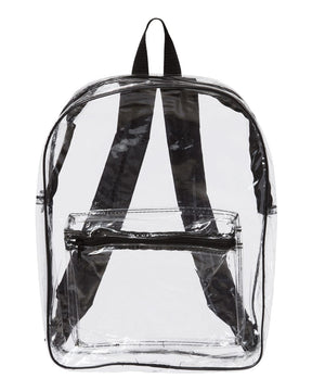 Liberty Bags Clear PVC Backpack. 7010 - Black