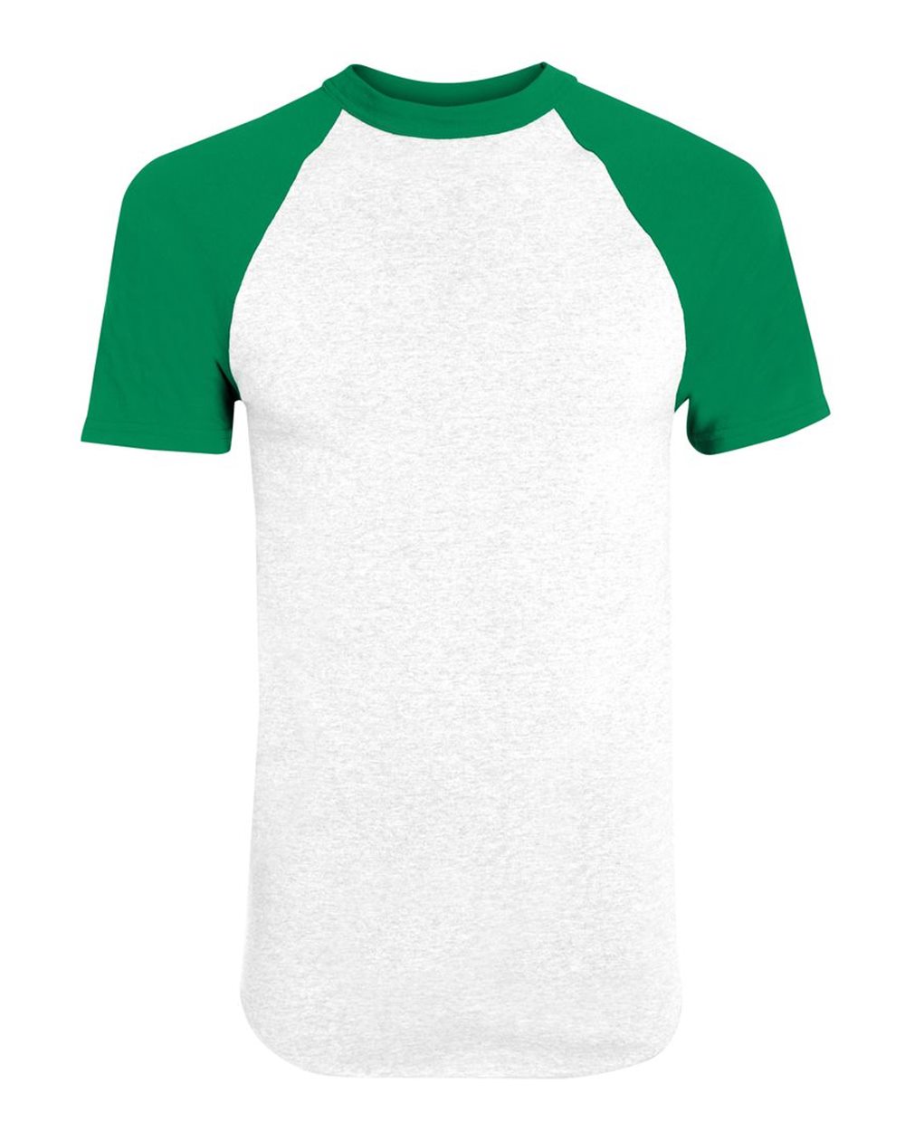Augusta Sportswear Unisex Raglan Baseball Jersey. 423 - White/ Kelly