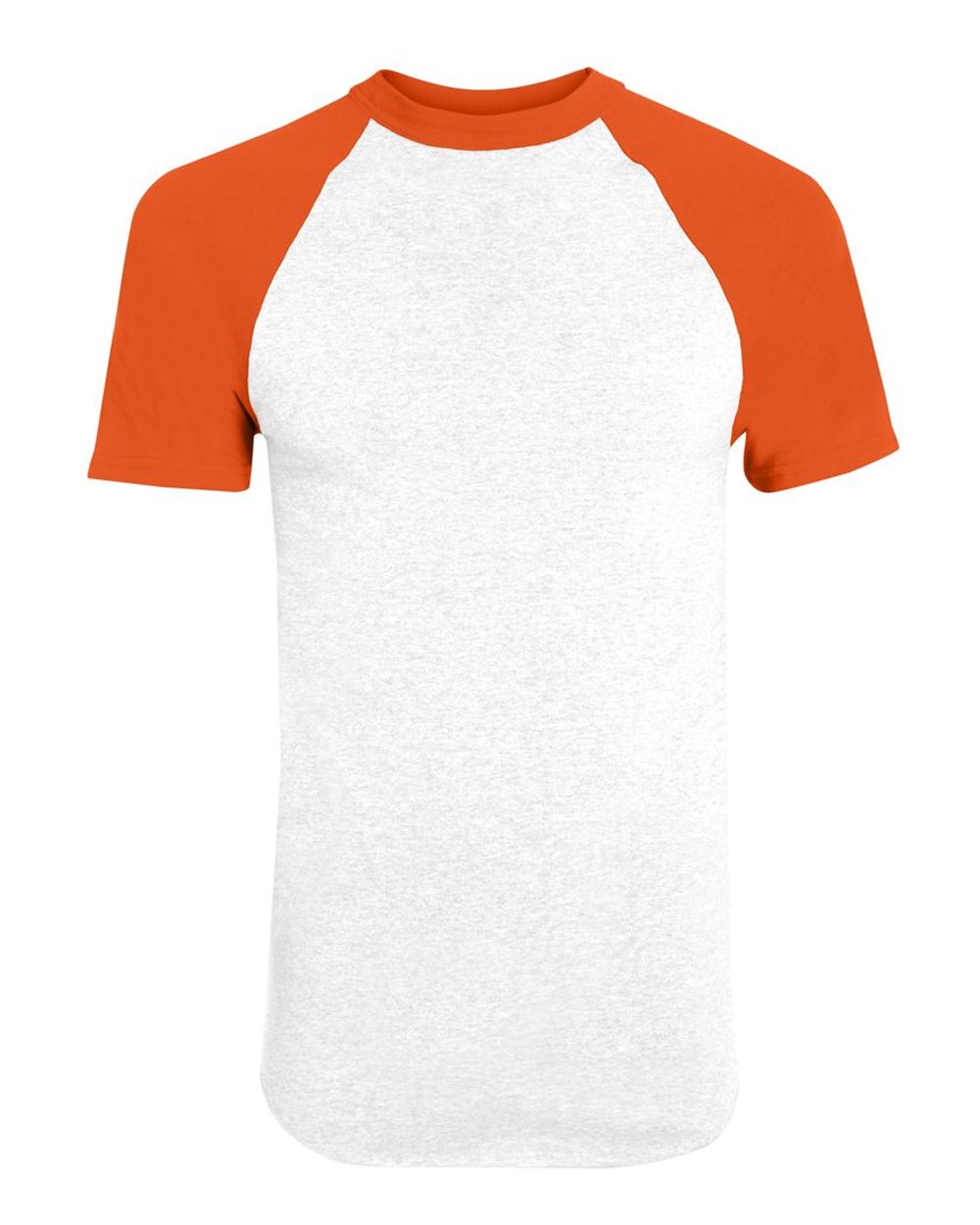 Augusta Sportswear Unisex Raglan Baseball Jersey. 423 - White/ Orange