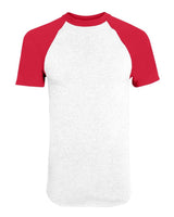 Augusta Sportswear Youth Raglan Baseball Jersey. 424 - White/ Red