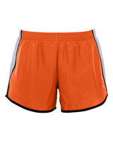 Augusta Sportswear Women's Pulse Team Running Shorts. 1265 - Orange/ White/ Black
