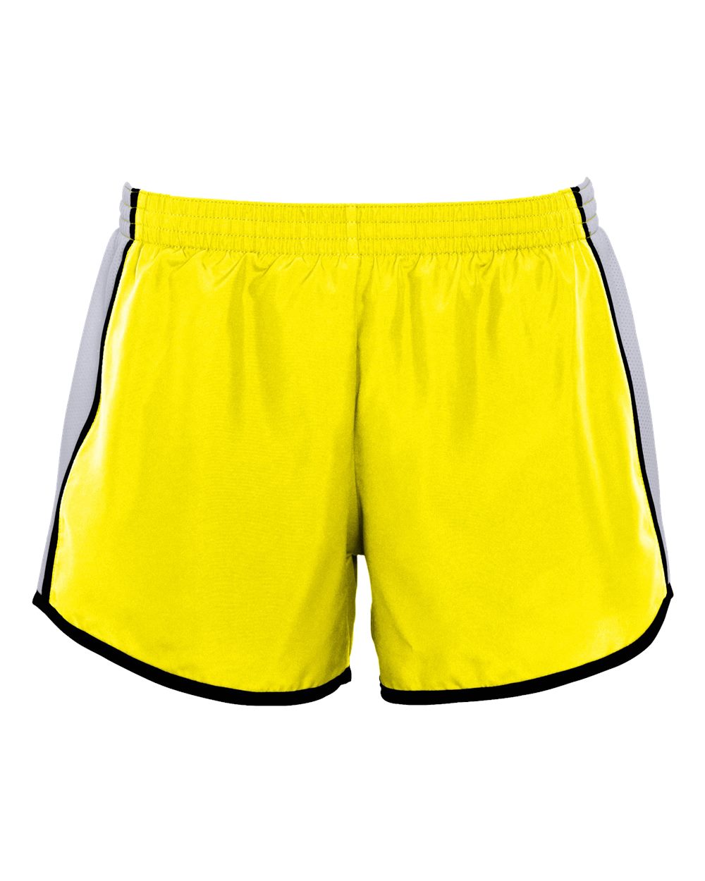 Augusta Sportswear Women's Pulse Team Running Shorts. 1265 - Power Yellow/ White/ Black