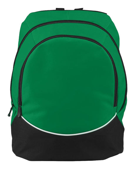 Augusta Sportswear Tri-Color Backpack. 1915 - Kelly/ Black/ White