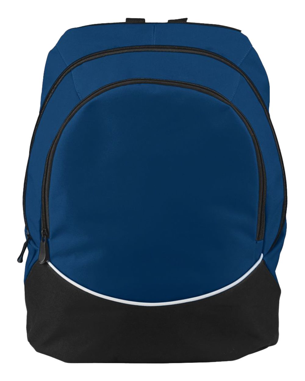 Augusta Sportswear Tri-Color Backpack. 1915 - Navy/ Black/ White