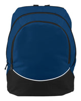 Augusta Sportswear Tri-Color Backpack. 1915 - Navy/ Black/ White