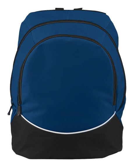 Augusta Sportswear Tri-Color Backpack. 1915 - Navy/ Black/ White
