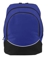Augusta Sportswear Tri-Color Backpack. 1915 - Purple/ Black/ White