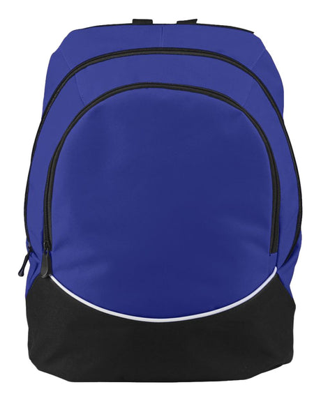 Augusta Sportswear Tri-Color Backpack. 1915 - Purple/ Black/ White
