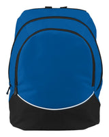 Augusta Sportswear Tri-Color Backpack. 1915 - Royal/ Black/ White