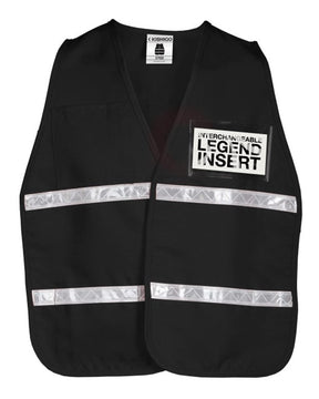 Kishigo Unisex 700 Series Incident Command Vest. 3700 - 3702i Black