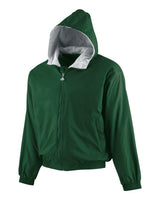 Augusta Sportswear Youth Hooded Taffeta Jacket. 3281 - Dark Green
