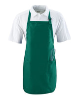 Augusta Sportswear Full Length Apron with Pockets. 4350 - Dark Green