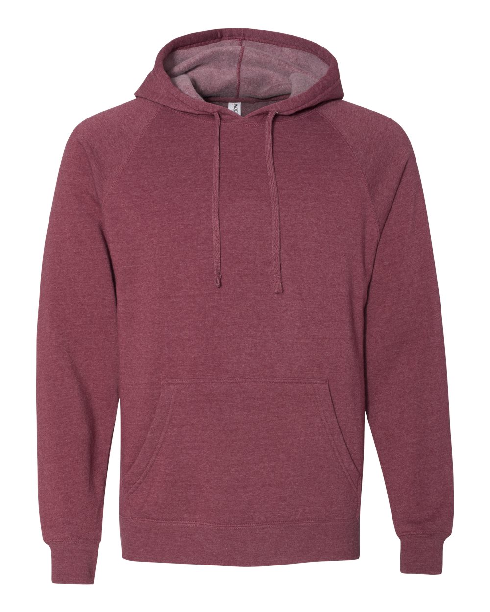 Independent Trading Co. Unisex Special Blend Raglan Hooded Sweatshirt. PRM33SBP - Crimson