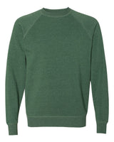 Independent Trading Co. Unisex Special Blend Raglan Crewneck Sweatshirt. PRM30SBC - Moss