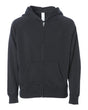 Independent Trading Co. Youth Lightweight Special Blend Raglan Zip Hood. PRM15YSBZ - Black