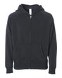 Independent Trading Co. Toddler Lightweight Special Blend Raglan Zip Hood. PRM10TSBZ - Black