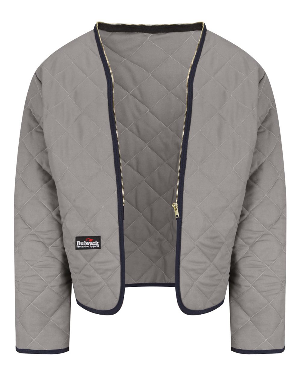 Bulwark Men's Flame Resistant Zip-In Zip-Out Modaquilt Liner. LML2 - GY-Grey