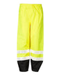 Kishigo Unisex Storm Stopper Pro Rainwear Pants. RWP100-101 - Lime