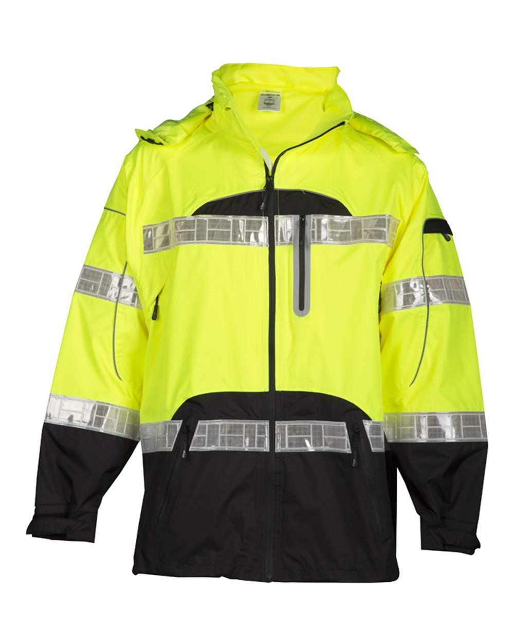 Kishigo Unisex Premium Black Series® Rainwear Jacket. RWJ106-107 - Lime