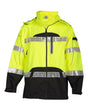 Kishigo Unisex Premium Black Series® Rainwear Jacket. RWJ106-107 - Lime