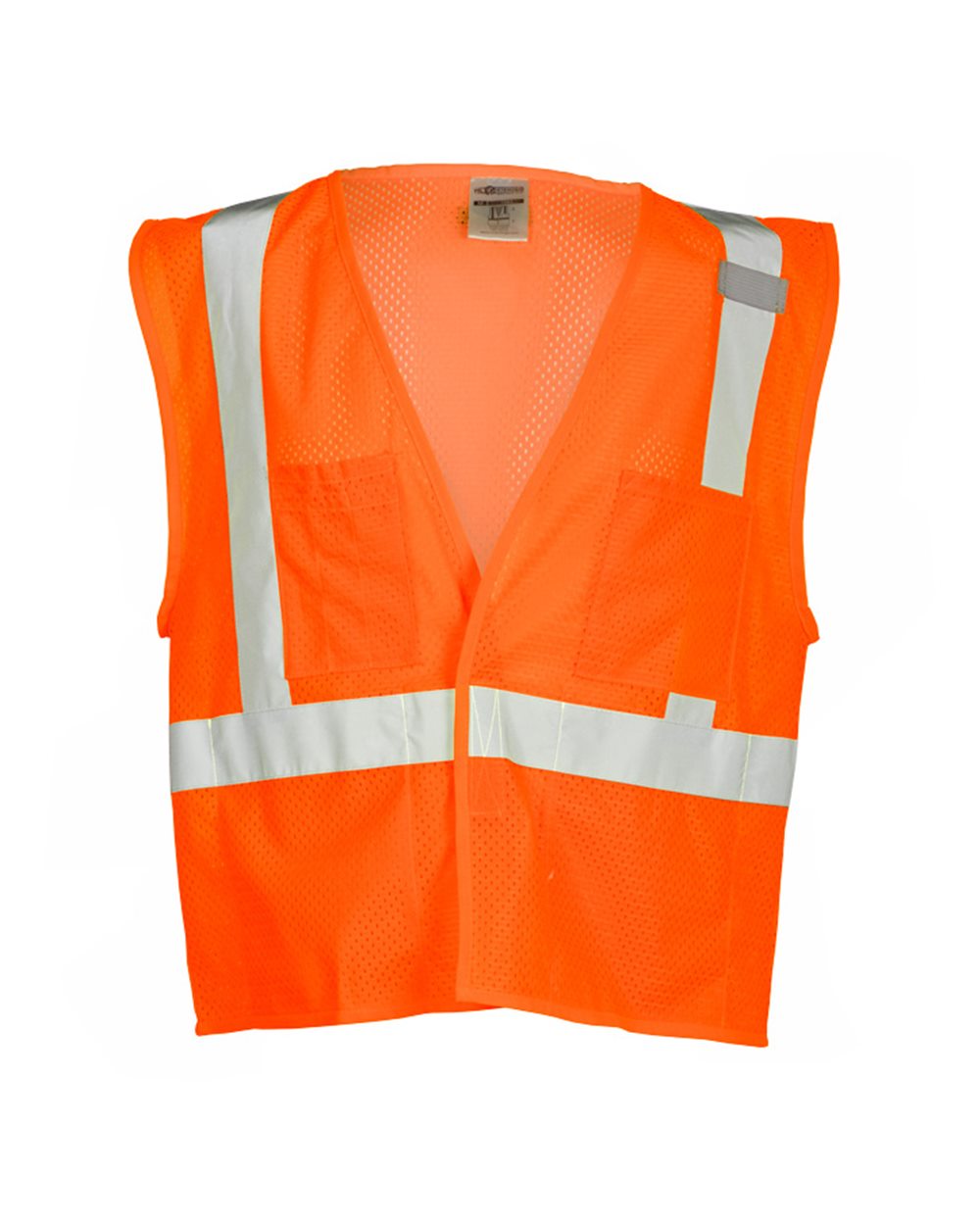 Kishigo Unisex 4 Pocket Hook-and-Loop Mesh Vest. 1083-1084 - Orange