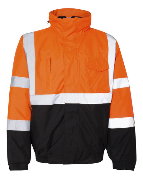 Kishigo Unisex Economy Bomber Jacket. JS121-122 - Orange
