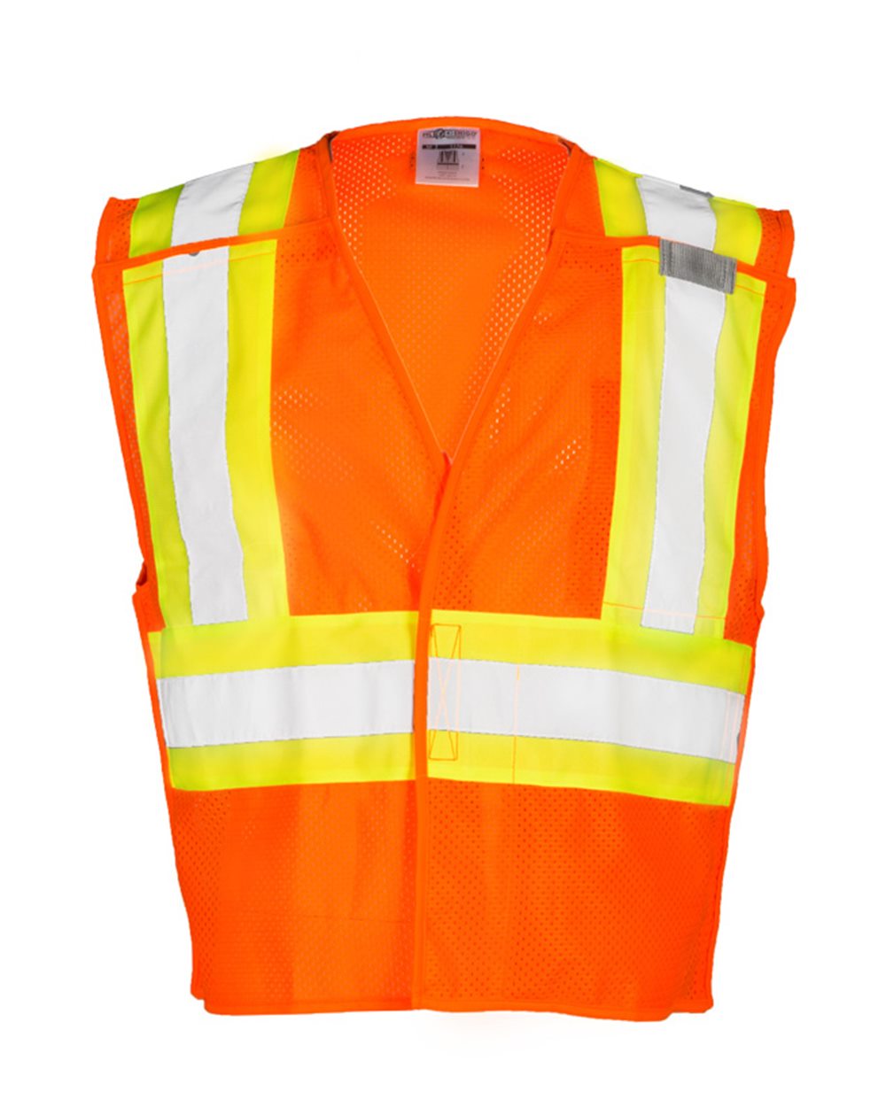 Kishigo Unisex Contrasting Mesh Breakaway Vest. 1174-1176 - Orange