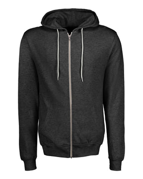 MV Sport Unisex Retro Heather Full-Zip Hooded Sweatshirt. 2349 - Charcoal Heather