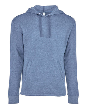 Next Level Unisex Malibu Welt Pocket Hoodie Sweatshirt. 9300 - Heather Bay Blue