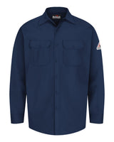 Bulwark Men's Flame Resistant Excel Work Shirt. SEW2 - Navy