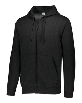 Augusta Sportswear Men's 60/40 Fleece Full-Zip Hooded Sweatshirt. 5418 - Black