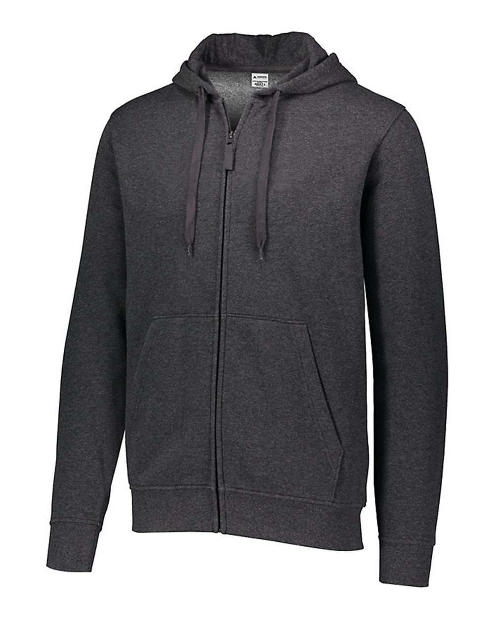 Augusta Sportswear Men's 60/40 Fleece Full-Zip Hooded Sweatshirt. 5418 - Carbon Heather