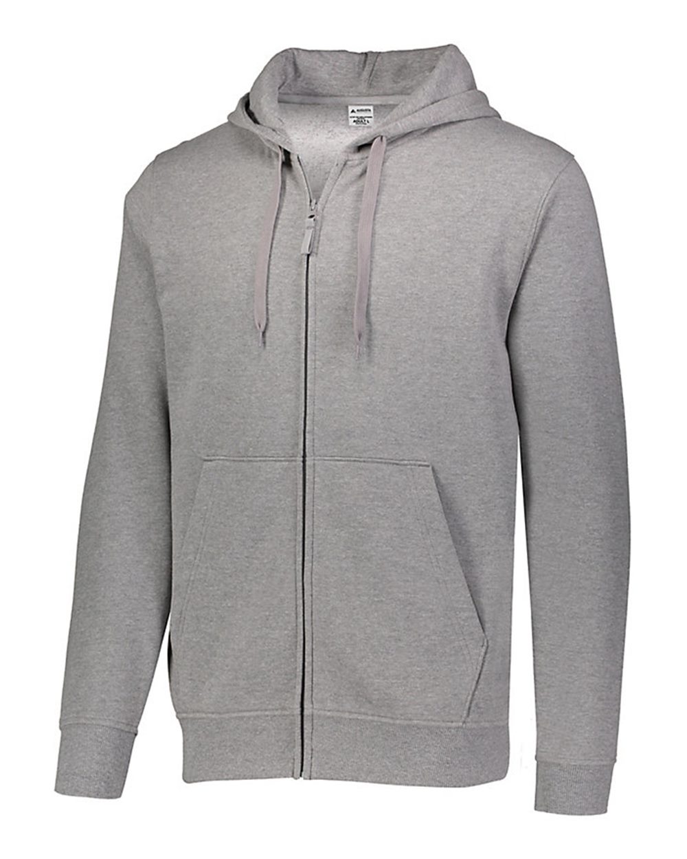 Augusta Sportswear Men's 60/40 Fleece Full-Zip Hooded Sweatshirt. 5418 - Charcoal Heather