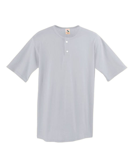 Augusta Sportswear Men's Two-Button Baseball Jersey. 580 - Ash
