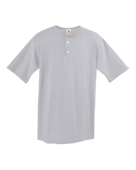 Augusta Sportswear Men's Two-Button Baseball Jersey. 580 - Athletic Heather