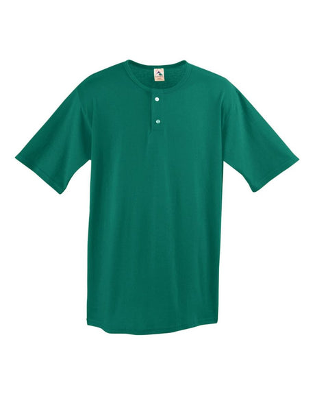 Augusta Sportswear Men's Two-Button Baseball Jersey. 580 - Dark Green