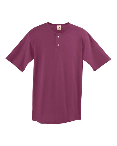 Augusta Sportswear Men's Two-Button Baseball Jersey. 580 - Maroon