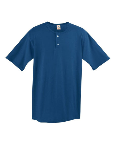 Augusta Sportswear Men's Two-Button Baseball Jersey. 580 - Navy
