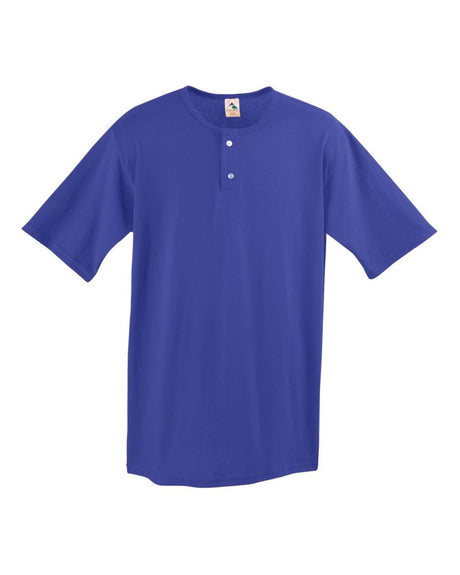 Augusta Sportswear Men's Two-Button Baseball Jersey. 580 - Purple