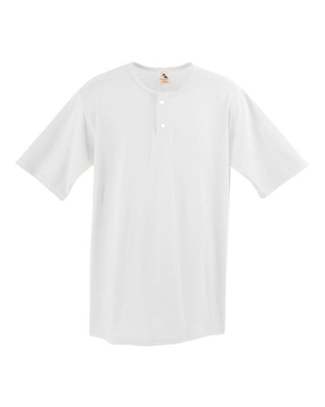 Augusta Sportswear Men's Two-Button Baseball Jersey. 580 - White
