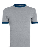 Augusta Sportswear Youth Ringer T-Shirt. 711 - Athletic Heather/ Navy
